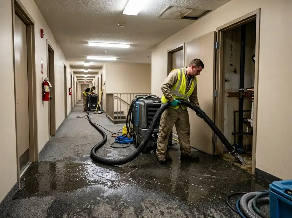 multi-unit-apartment-hallway-f-005 — frequently asked questions, Emergency Burst Pipe Water Extraction & Removal in Conway,…